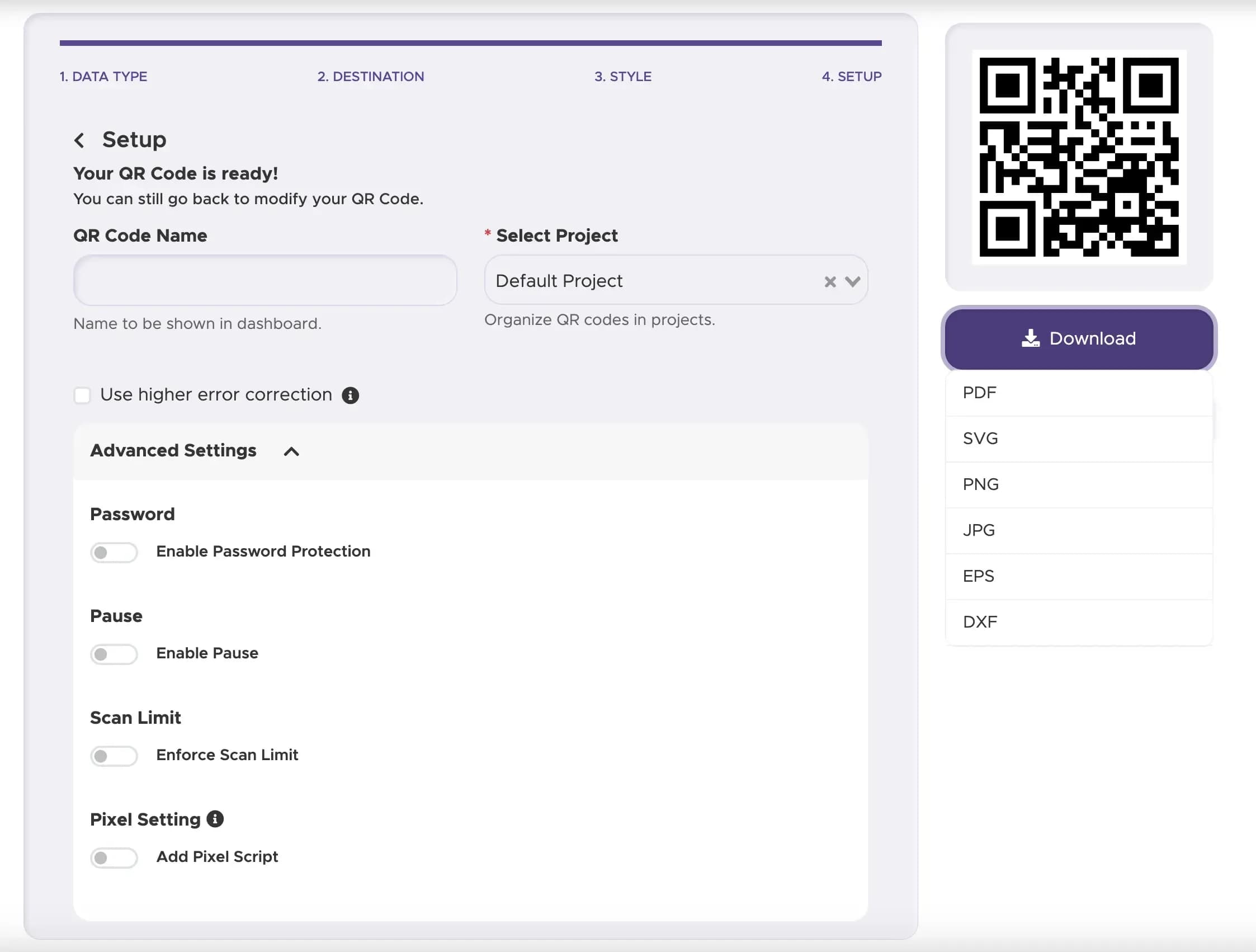 Step 4: Download and Implement Your QR Code