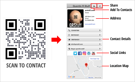 Digital Business Card QR Code